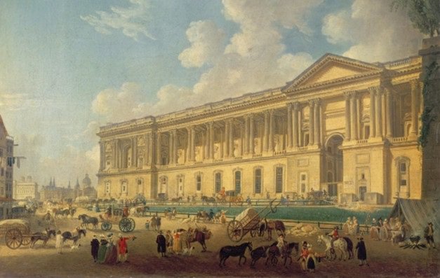 Pierre-Antoine Demachy, La colonnade du Louvre, nouvellement dégagée, 1773 (Paris, Musée Carnavalet)