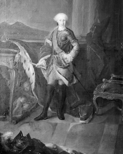 Francesco Liano, King Ferdinand IV of Naples, engraving c1766 (Copenhagen, -_Statens Museum for Kunst)