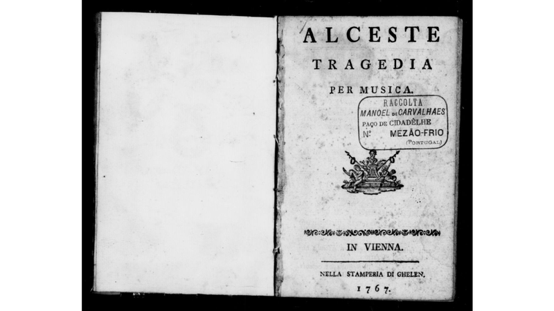 Gluck and Calzabigi, title page of Alceste, Vienna 1767.png