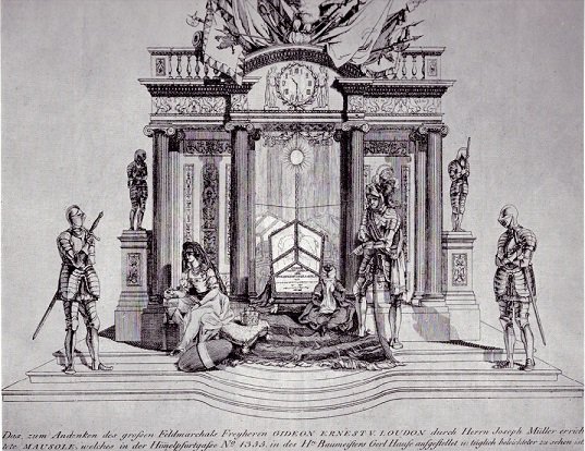 Das zum Andenken des grossen Feldmarschals Freyheren Gideon Ernest V. Loudon (engraving, Vienna 1791)