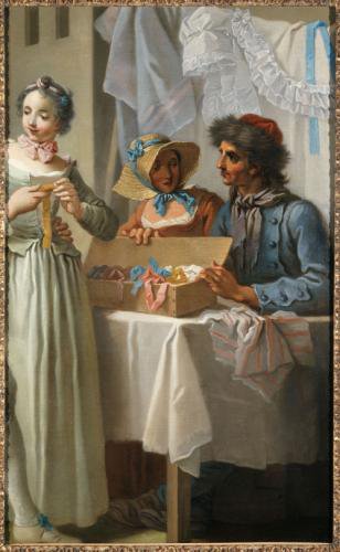Étienne Jeaurat, Le marchand de rubans, Paris c1753 (Paris, Musée Carnavalet inv. P 113)