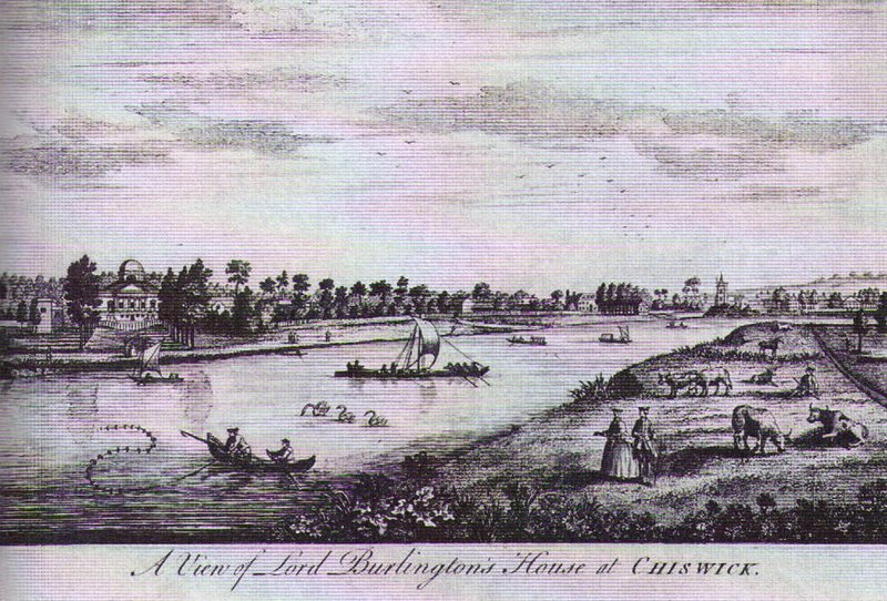 A View of Lord Burlington's House at CHISWICK