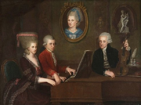 ?Johann Nepomuk della Croce, The Mozart Family, 1779/1780 (Salzburg, Stiftung Mozarteum)