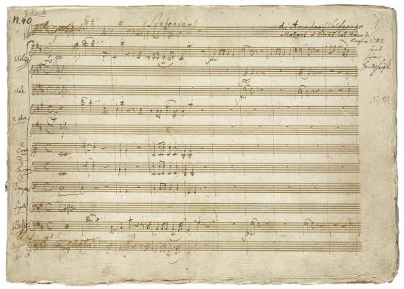 Mozart, Symphony K385 (&#x27;Haffner&#x27;), first page of the autograph score (New York, Morgan Library)-2.jpg